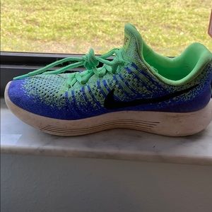 Nike lunarepic flyknit 2. Blue and green